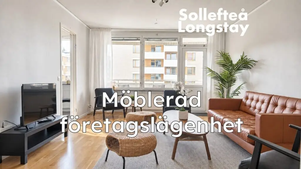 Möblerad företagslägenhet i centrala Sollefteå