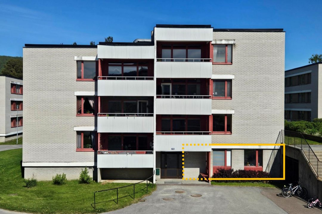 Ledig lägenhet i Sollefteå med 1 rum och kök vid Ångermanälven på Djupövägen 29 B, byggnaden