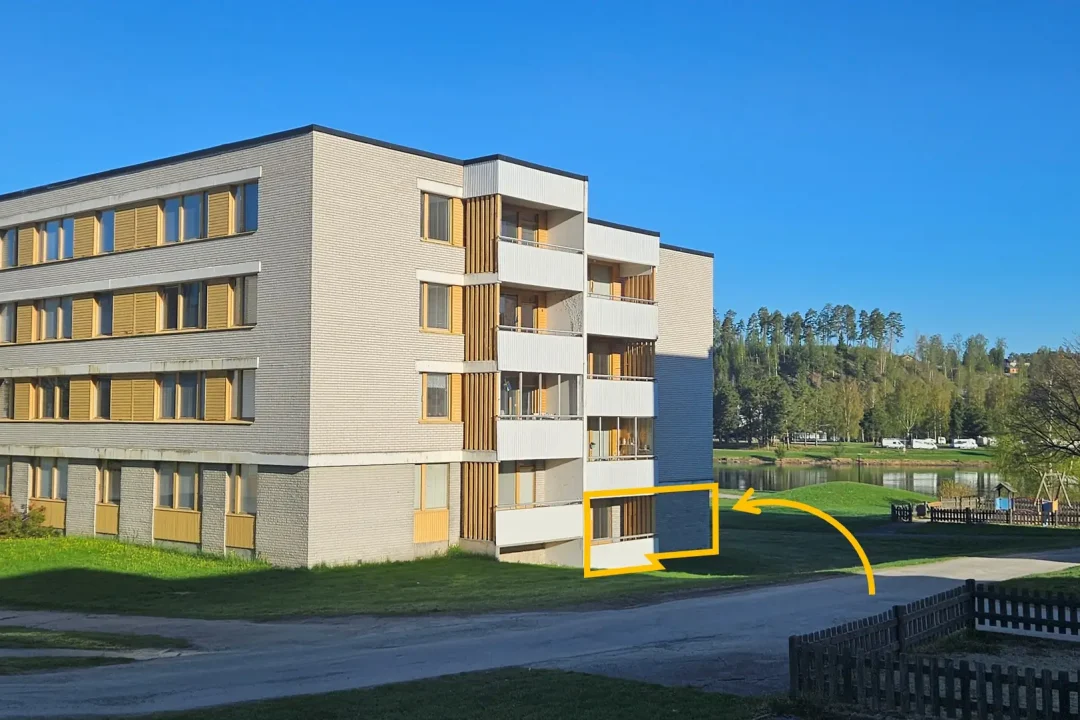 Djupövägen 23 C, 3 Rok, lägenhet med utsikt mot Ångermanälven och möjlighet till egen uteplats