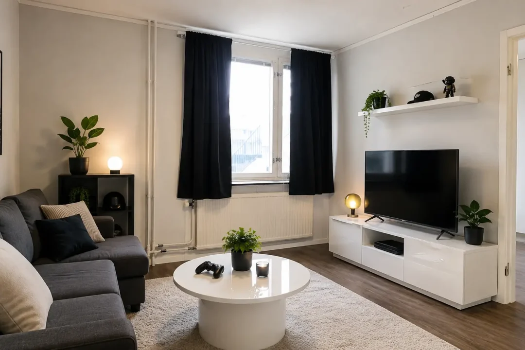 Ledig lägenhet med hyresrätt i Sollefteå med 1 rum och kök, rummet