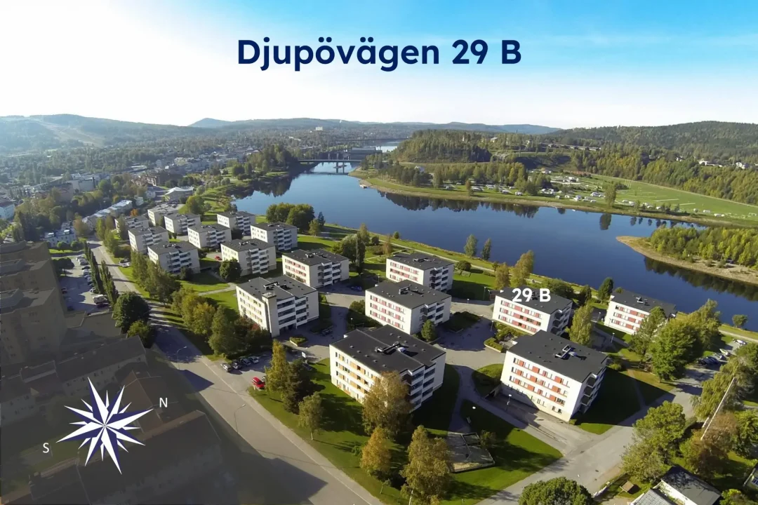 Djupövägen 29 B, flygfoto